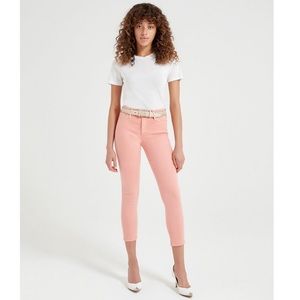 AG Jeans The Prima Crop Never Worn Size 24 PINK
